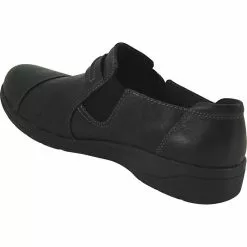 Clarks Shoes Clarks Cheyn Madi Ortholite SlipOn Casual Shoes - Womens -WOMENS CASUAL SHOES Sales Store CX 26129951 BLK3