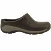 Merrell Shoes Merrell Encore Q2 Slide Leather Clogs Casual Shoes - Womens -WOMENS CASUAL SHOES Sales Store ME 45812 BRN2