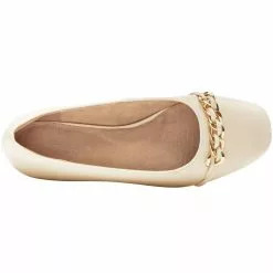 Rockport Shoes Rockport Zoie Chain Ballet Flat Slip On Casual Shoes - Womens -WOMENS CASUAL SHOES Sales Store RP CI9678 VAN3