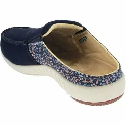 Spenco Insoles Spenco Siesta Via Slide Clogs Casual Shoes - Womens -WOMENS CASUAL SHOES Sales Store SN SP1036 NVY3